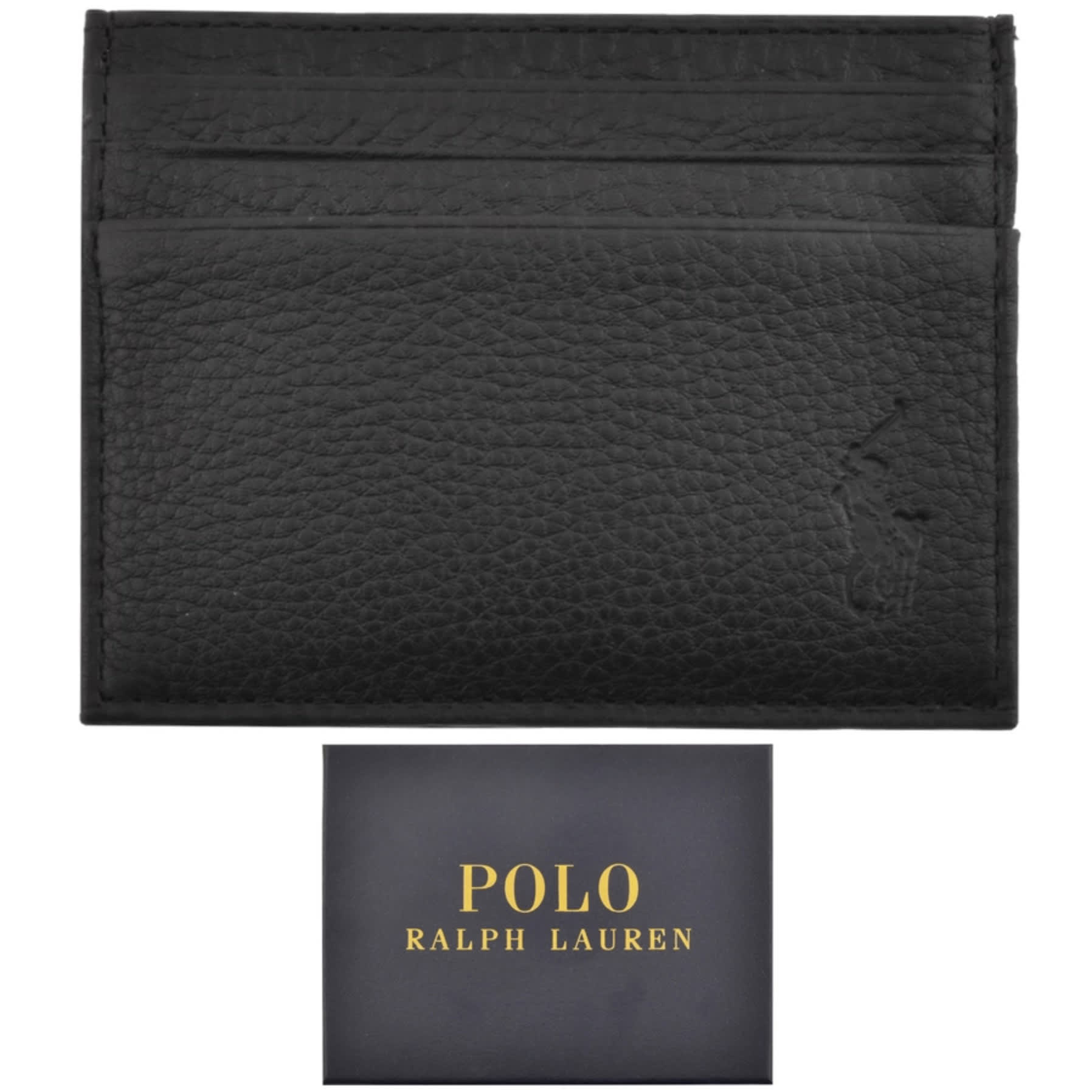 Alternative Image for ProductRalph Lauren Leather Card Holder Black1